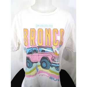 Ford Pink Bronco America's Original SUV White T Shirt Women Sz 2XL